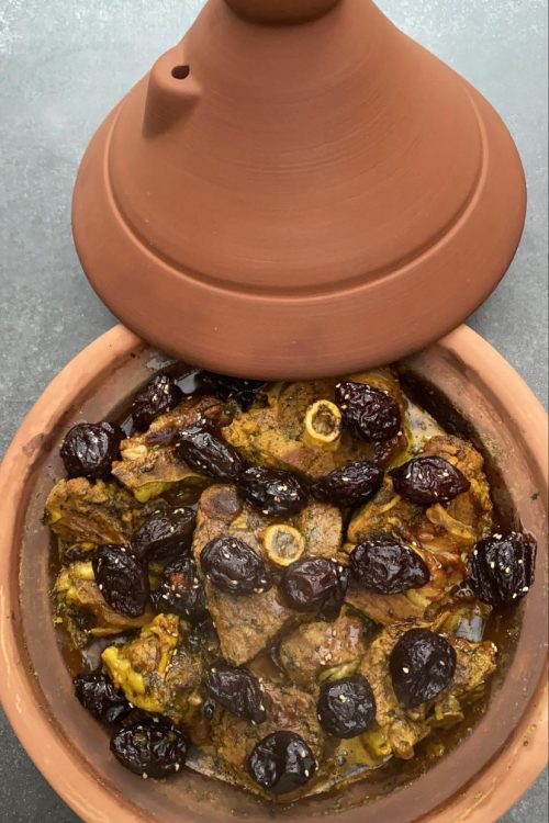 Tajine vlees met pruimen