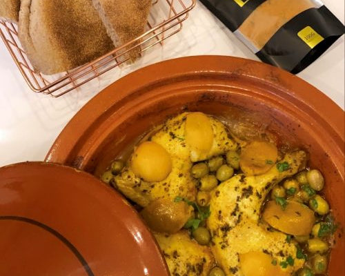 Tajine kip met citroen