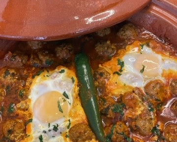 Tajine met kefta (gehaktballetjes)