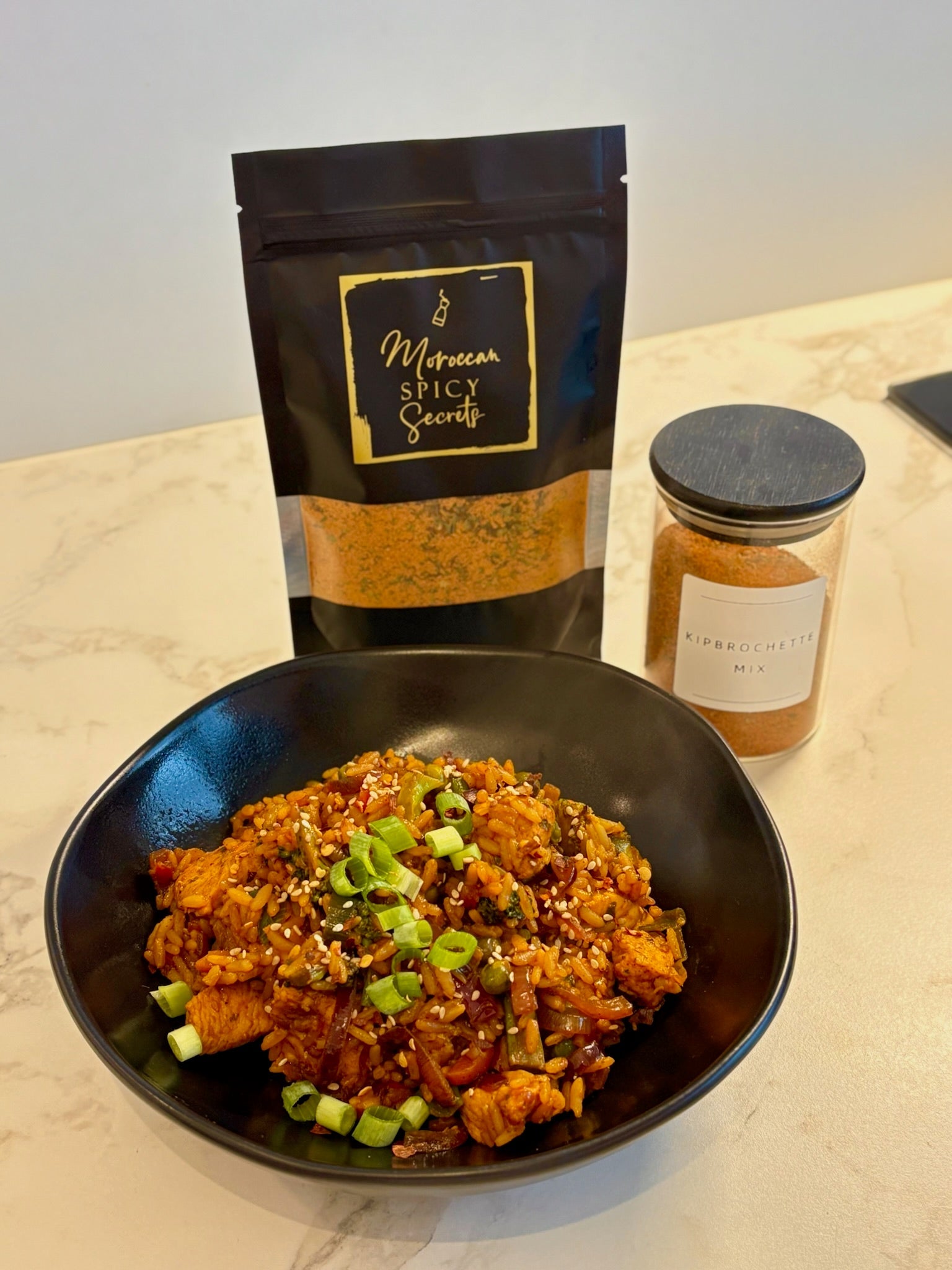 Gebakken rijst met kip en groenten van Moroccan Spicy Secrets