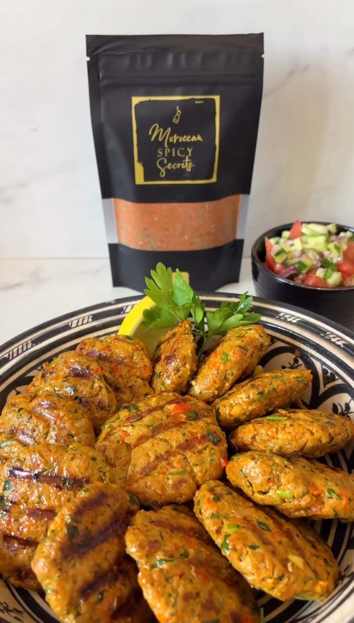 Marokkaanse kefta van de grill van Moroccan Spicy Secrets