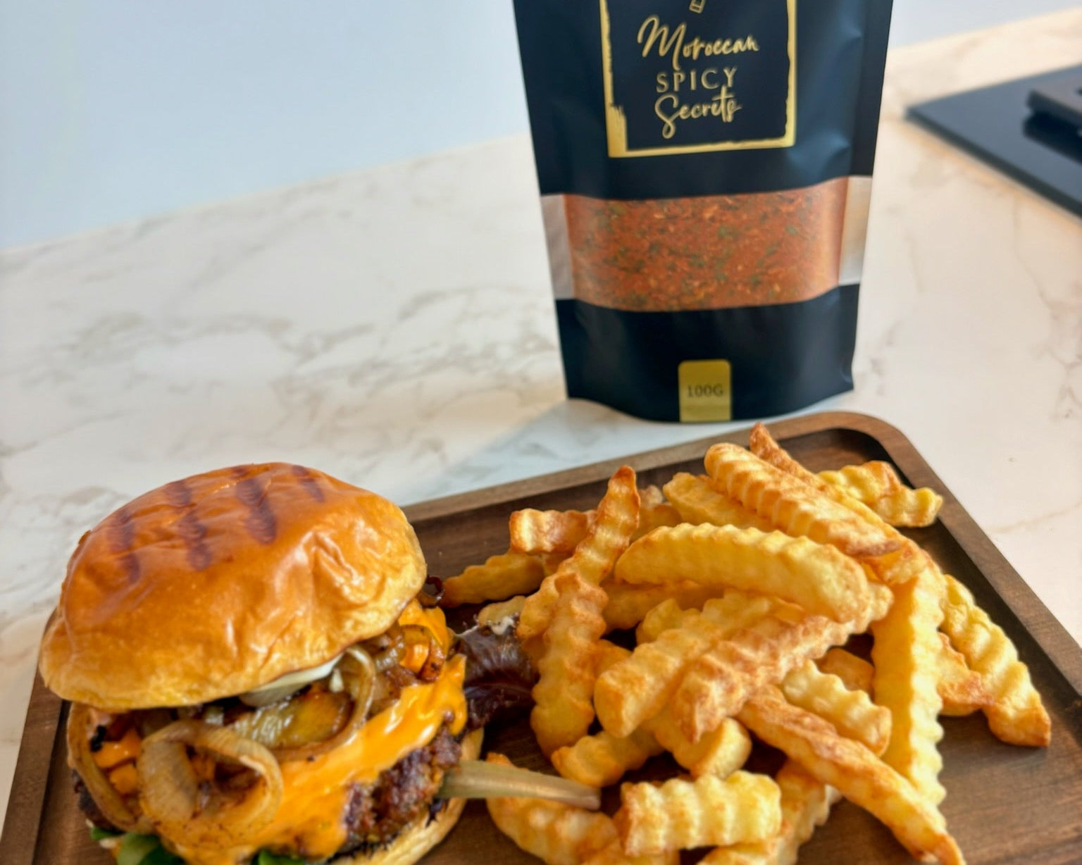 	Smashburger van kefta met ui van Moroccan Spicy Secrets