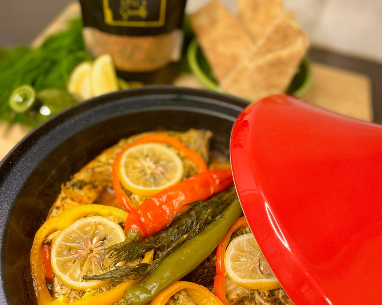 Tajine vis met groenten