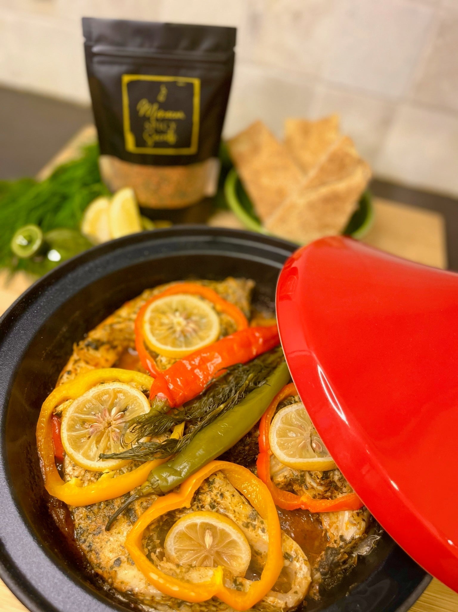 Tajine vis met groenten