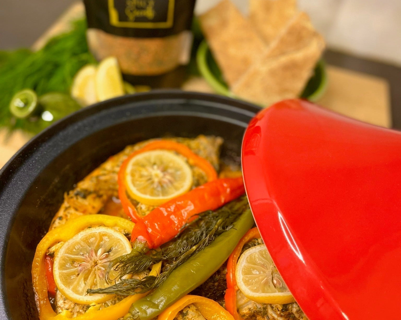 Tajine vis met groenten