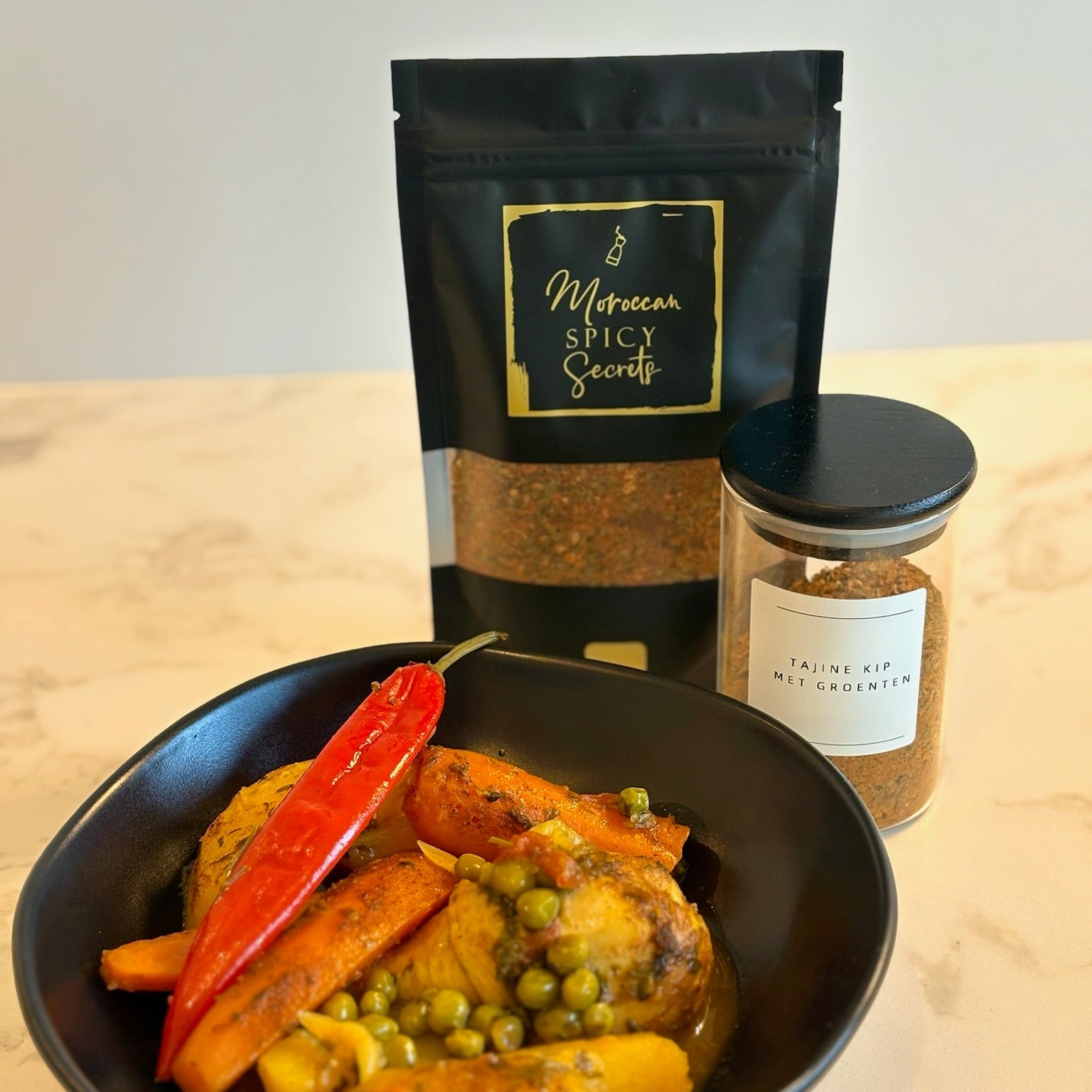Stoofpot met kippenbouten en groenten van Moroccan Spicy Secrets