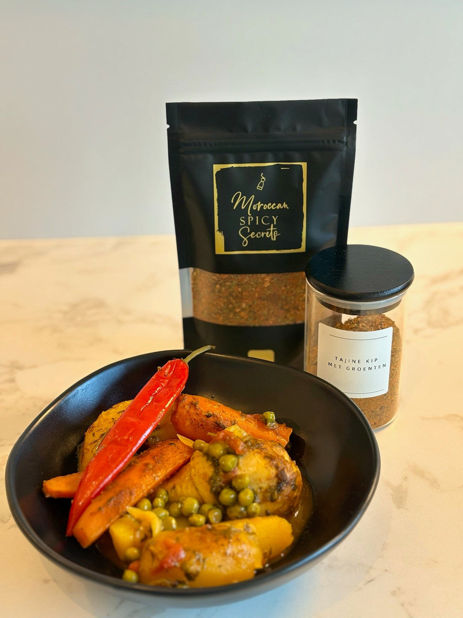 Stoofpot met kippenbouten en groenten van Moroccan Spicy Secrets