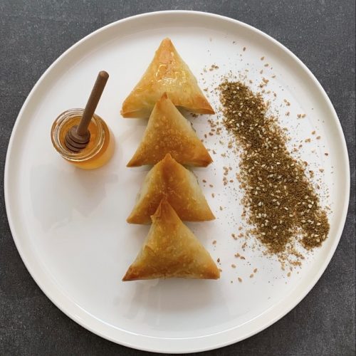 Briwat roomkaas met za’atar