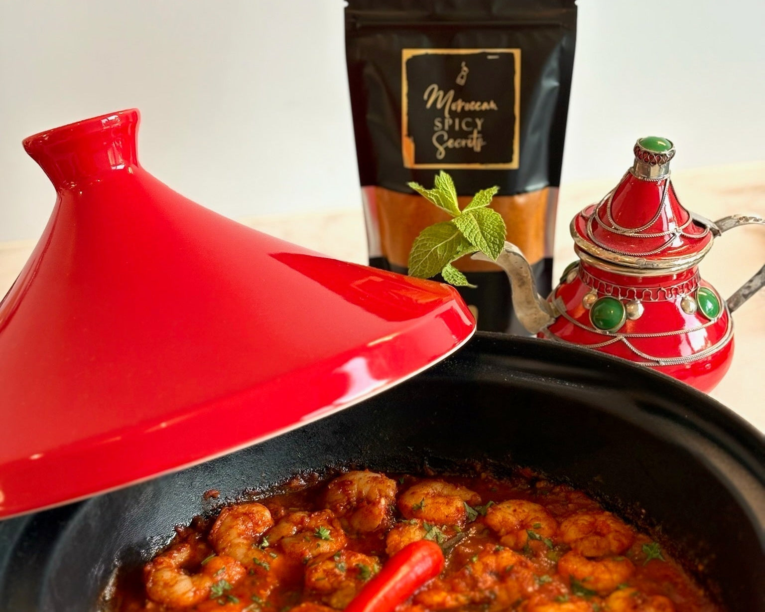 Tajine met scampi van Moroccan Spicy Secrets