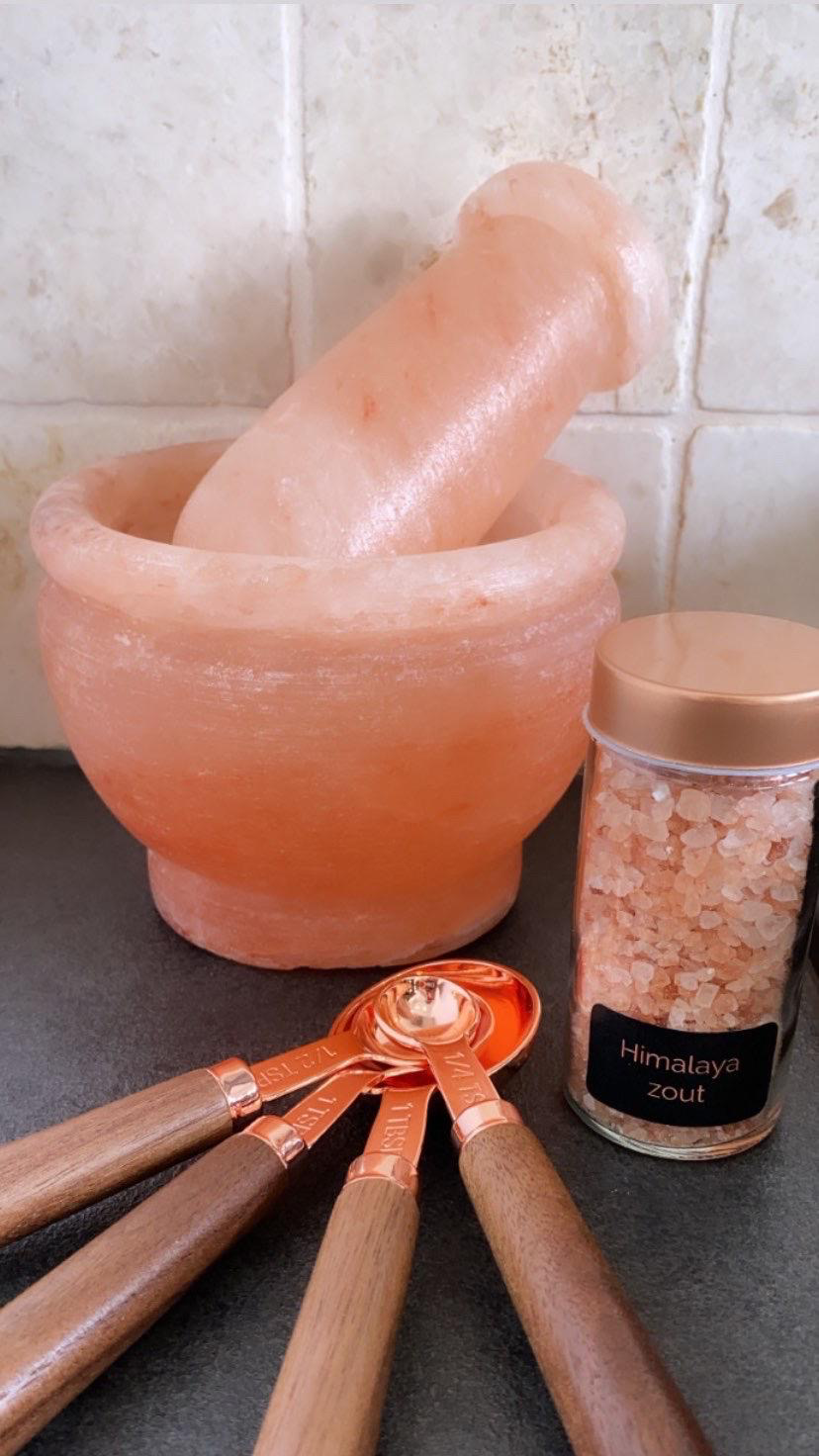 Himalayan salt mortar and pestle