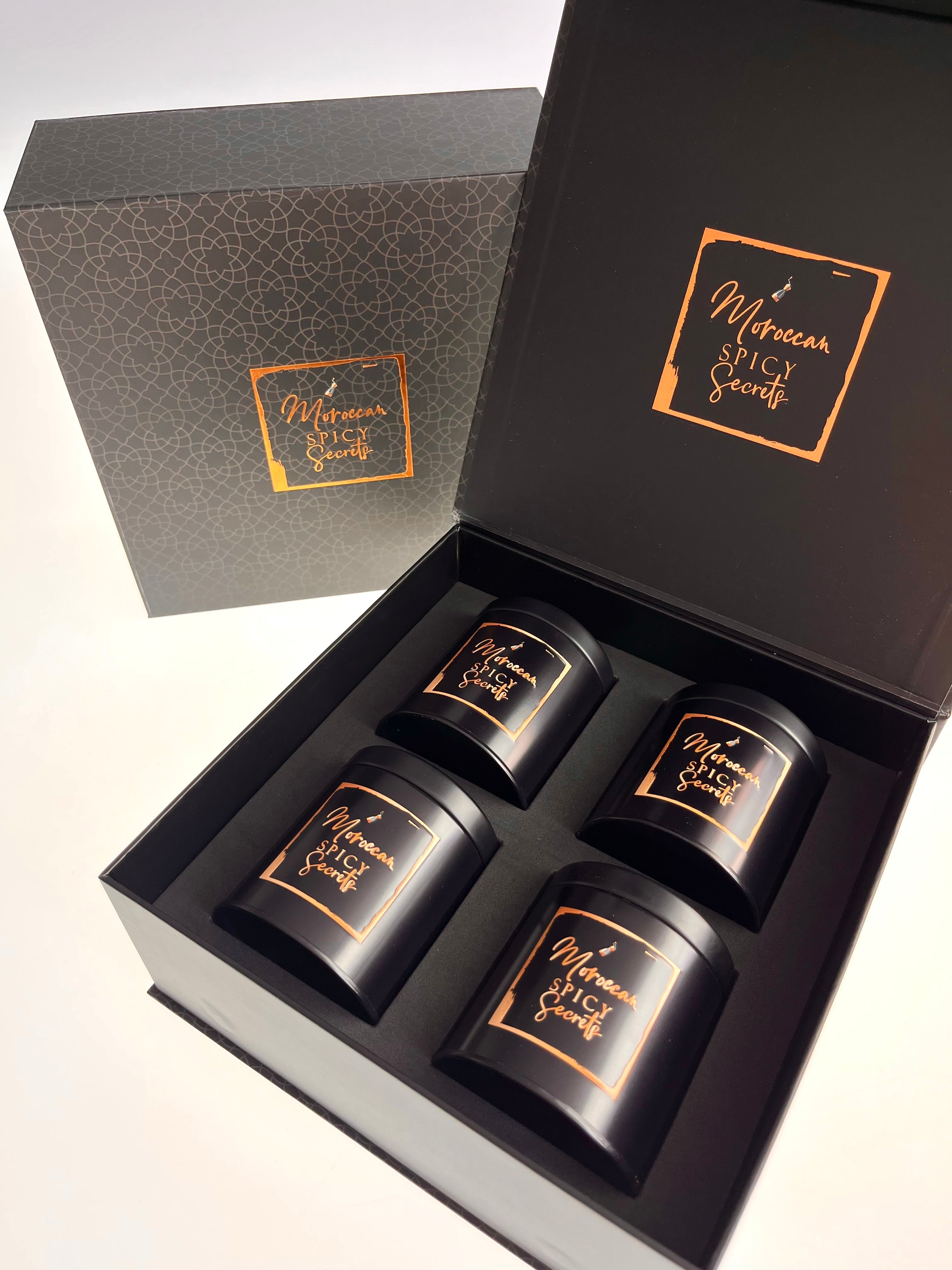 Luxury gift box spice jars